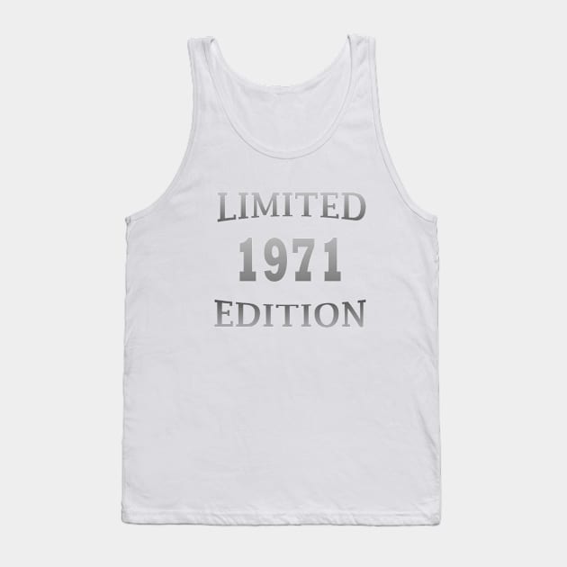 vintage 1971 birthday Tank Top by omitay